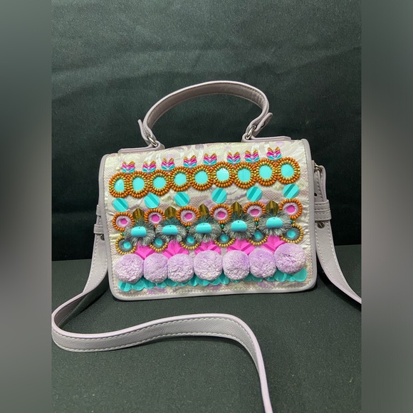 IPA-NIMA Nandina Embellished Crossbody Purse in Lavender Anthropologie boho - Picture 14 of 14